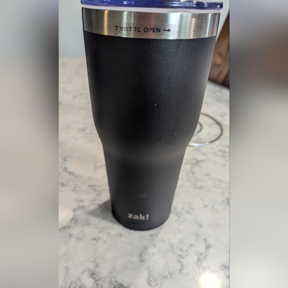 Zak! 30 Oz Black Stainless Steel Tumbler